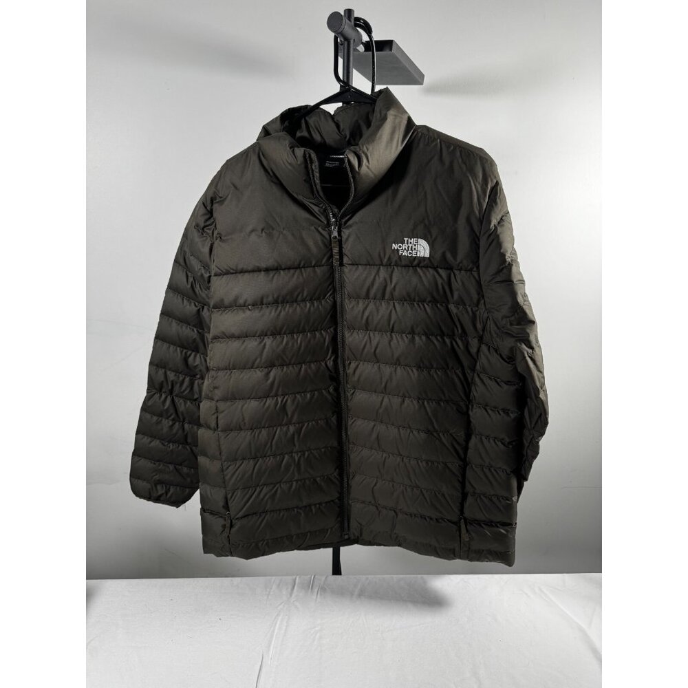 The North Face 550 Goose Down Puffer Jacket Full Zip Green Men’s Size L TNF